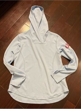 Light Blue Montauk Tackle Sun Hoodie
